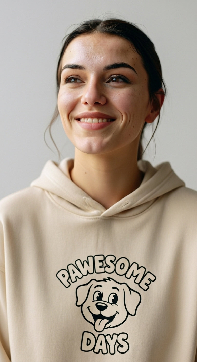 Pawesome Days Hoodie – Cute Dog Graphic Pullover