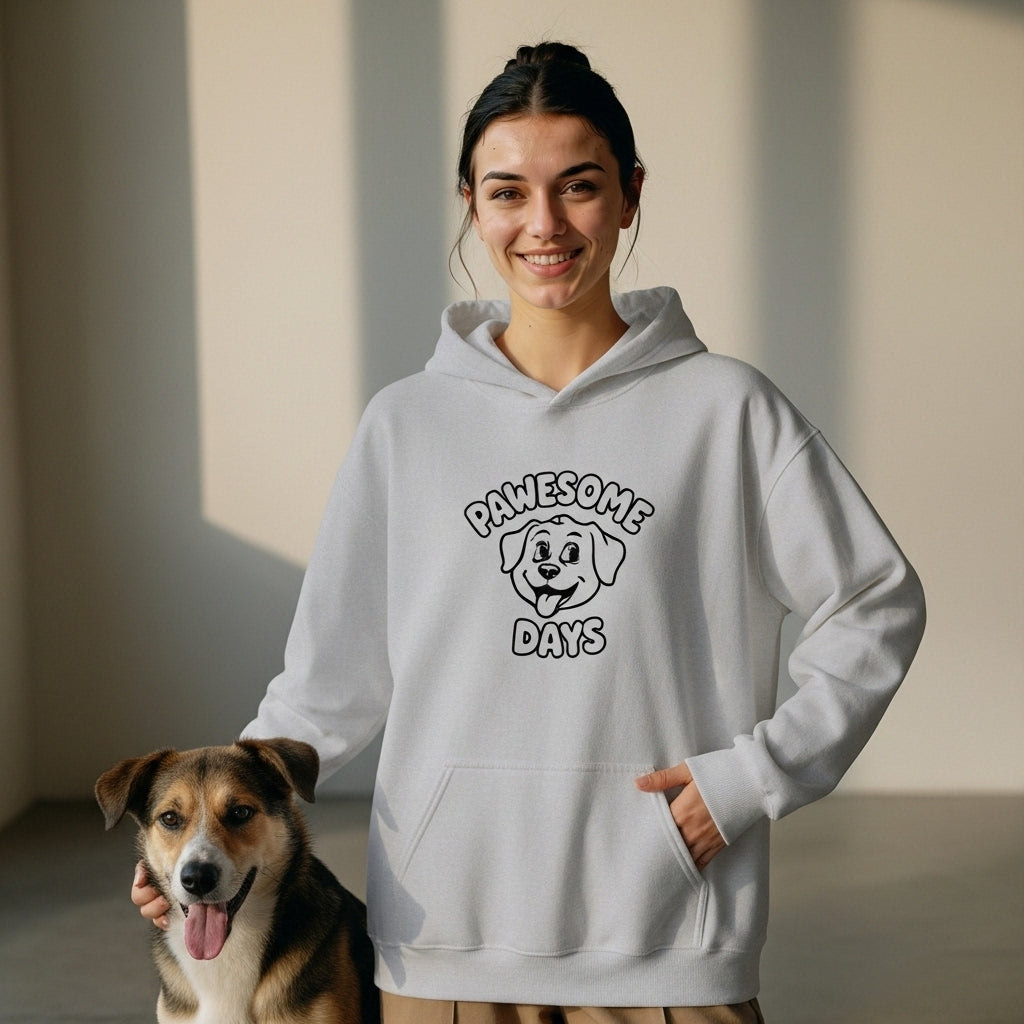 Pawesome Days Hoodie – Cute Dog Graphic Pullover