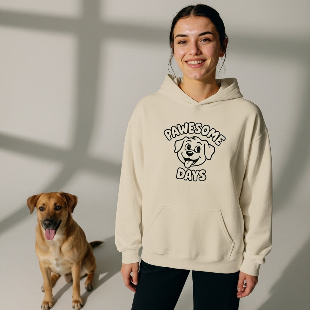 Pawesome Days Hoodie – Cute Dog Graphic Pullover