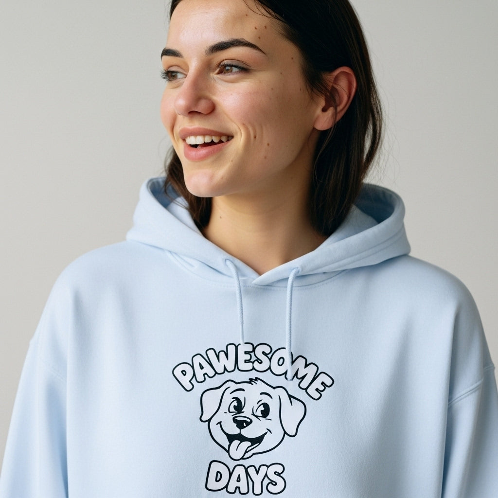 Pawesome Days Hoodie – Cute Dog Graphic Pullover