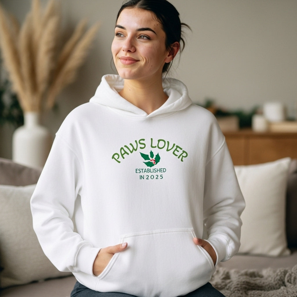 Paws Lover Hoodie — Cute Paw Print "Paws Lover" Graphic Sweatshirt