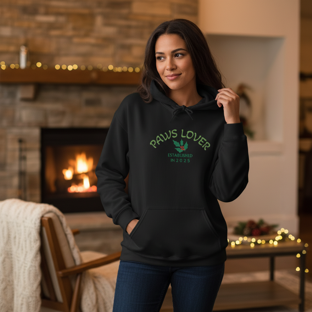 Paws Lover Hoodie — Cute Paw Print "Paws Lover" Graphic Sweatshirt