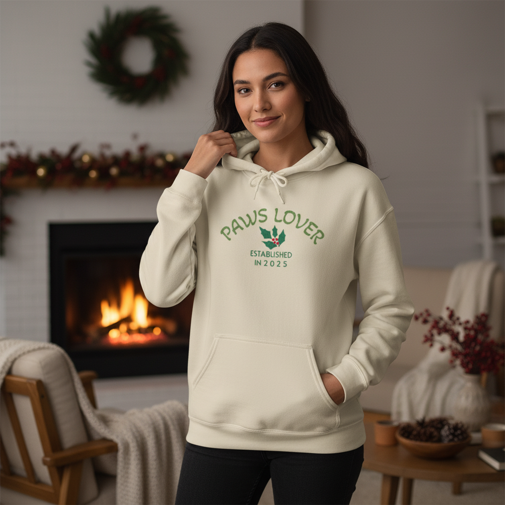 Paws Lover Hoodie — Cute Paw Print "Paws Lover" Graphic Sweatshirt